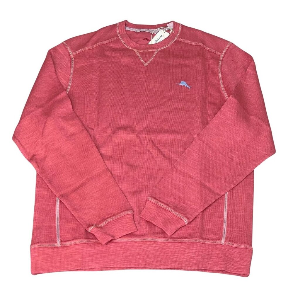 Tommy Bahama Tobago Bay Crewneck Sweatshirt Mens 3XLT New Red Sail Big & Tall